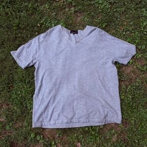 3.1 Phillip Lim Men's Gray V-Neck‎ T-Shirt Short Sleeve Relaxed Fit Size Medium